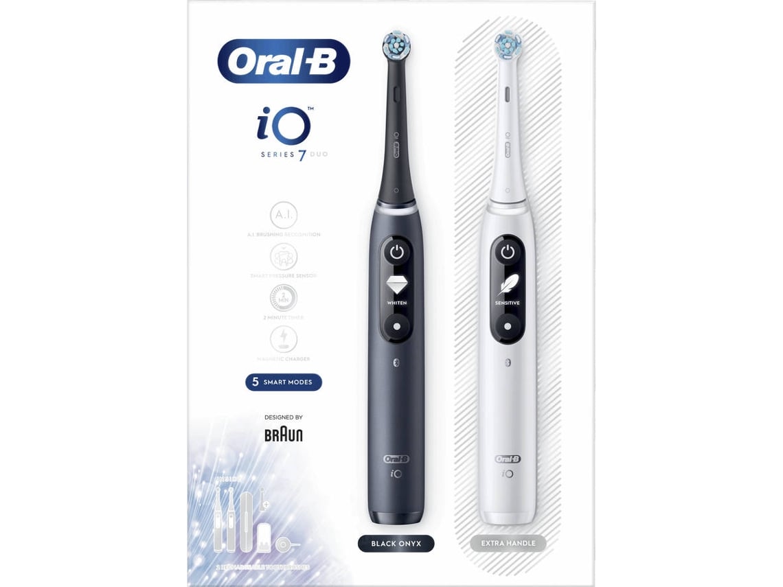 Escova de Dentes Elétrica ORAL-B iO 7 N Duo Azul+Branco