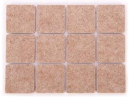 Protetores adesivos p/ móveis TESCOMA Presto 25x25 mm (24un)