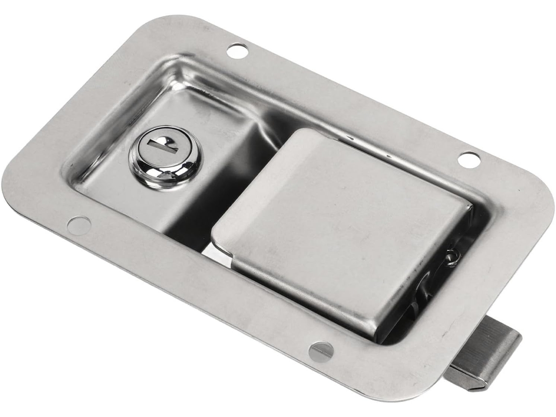 Maçaneta De Aço Inoxidável 304 Polido Espelhado, Resistente, Para Fechadura De Porta Autocaravana, Trava De Segurança