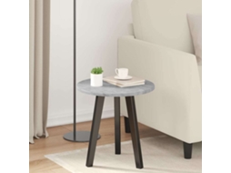 Vidaxl Tampo De Mesa Cinzento Cimento Ø 40 X 1,5 Cm Madeira Processada