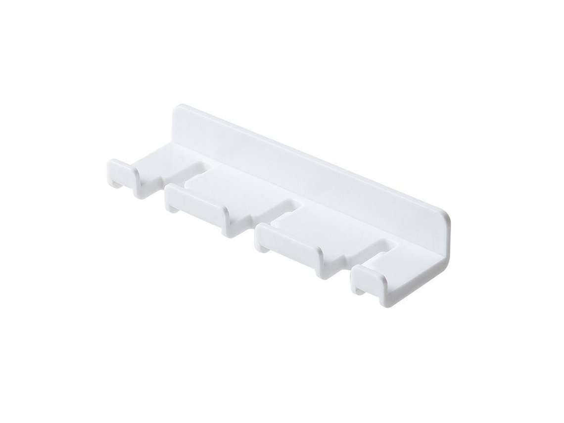 2026-portavasos De Pared Adhesivo Linjou 3 Ranuras Reutilizable Sin Taladrar Para Hogar (blanco)