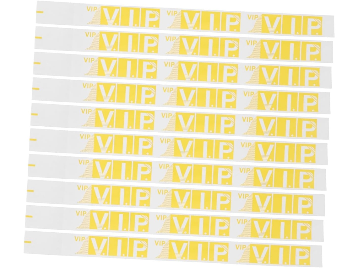 Pulseiras Jojofuny 100-VIP para eventos, shows, festivais e outras ocasiões.