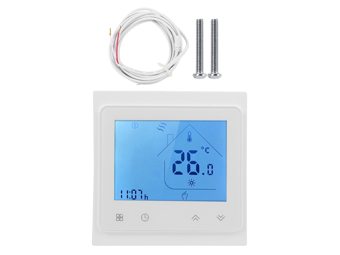 Termostato Inteligente Wifi com Voz para Aquecimento Elétrico, Compatível com Alexa, Tela Tática Lcd, 95‑240v Ca