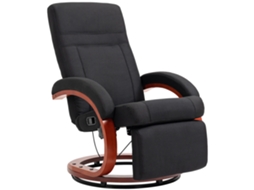 Poltrona Reclinável Com Função De Para Tv Com Encosto Alto, Apoios De Braço Ergonômicos, Para Os Pés, Base De Madeira E Acabamento