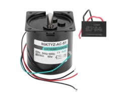 Motor Síncrono AC YURU 60W 80rpm 220V com Imã Permanente