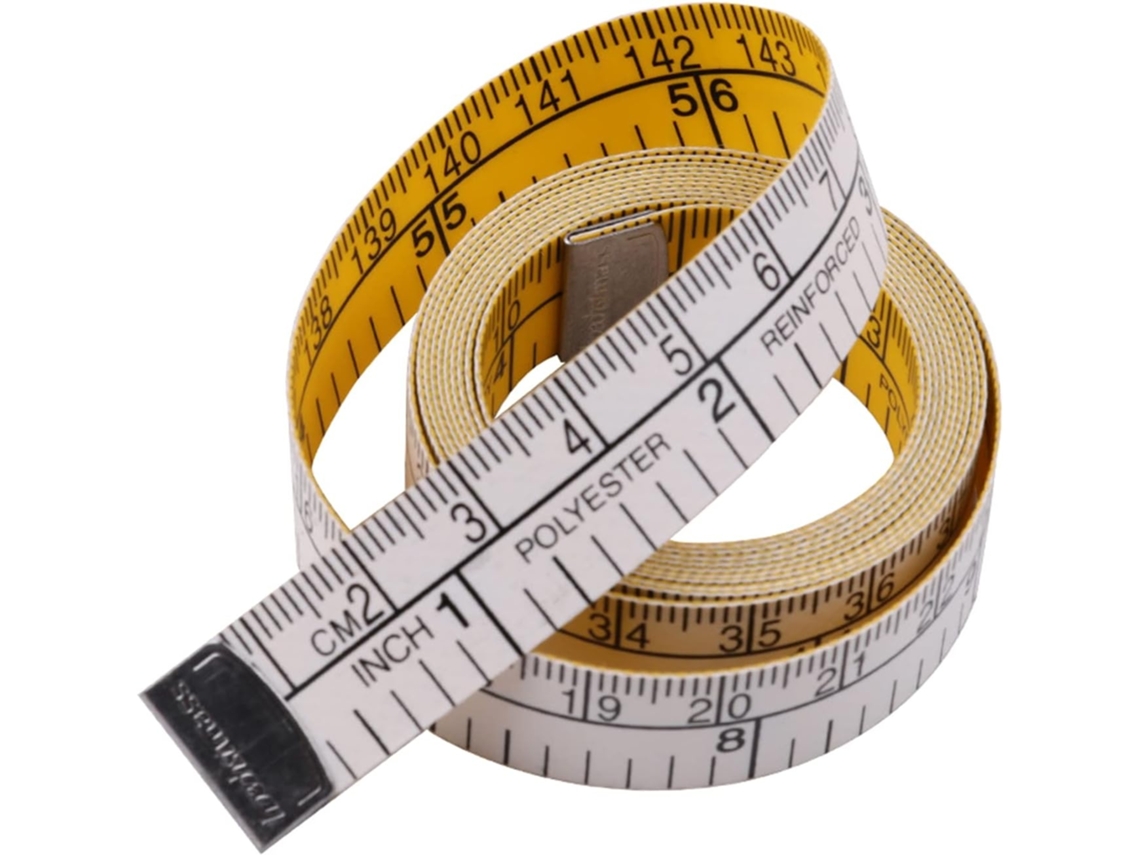 Lurelia Fita Métrica Flexível Precisa 150cm 60cm Poliuretano Amarelo Para Costura E Artesanato