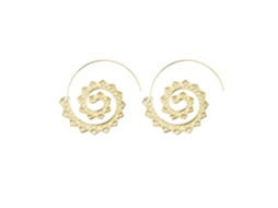 Brincos De Ouro Espiral Acessorios Femininos Presente