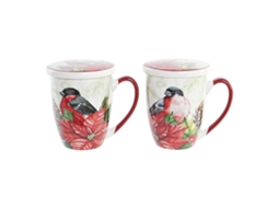Chávenas DKD HOME DECOR (Aço - Multicor)