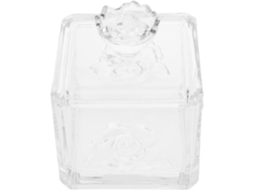 Pote De Vidro Ciieeo Com Tampa Hermética E Design Em Relevo Borboleta Flor, Recipiente Selado De Grande Capacidade Para