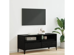 Vidaxl Gabinete Para Tv Com Gaveta Carvalho Preto 100 X 34,5 X 44,5 Cm