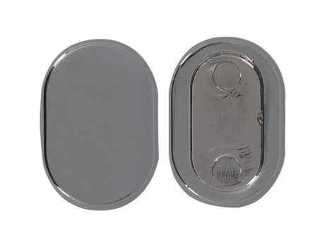 Conjunto De 2 Tampas De Curativo H 30 X Ø 15 Mm Cromado Mobois