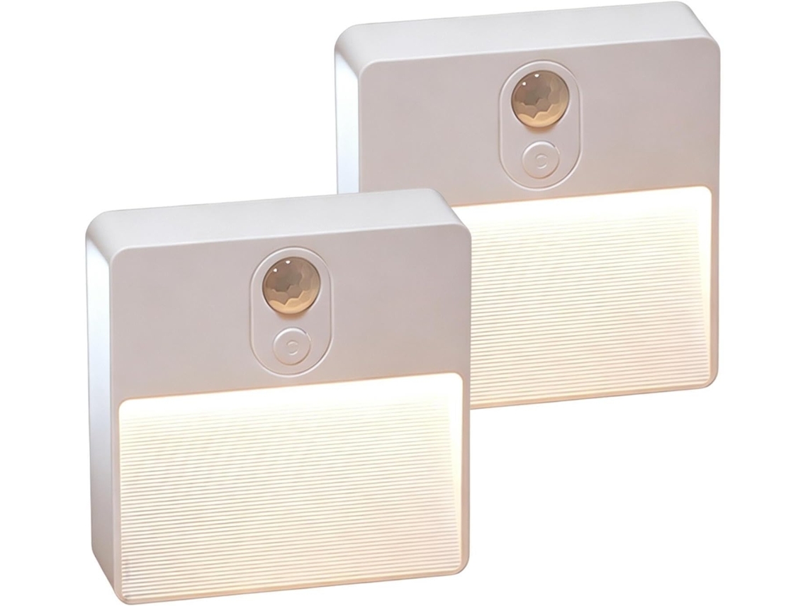 Luminária De Parede Inteligente Com Sensor Movimento E 2 Peças, Led