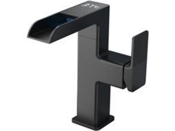 Torneira Cascata Com Iluminação 360°, Led E Visor Digital.