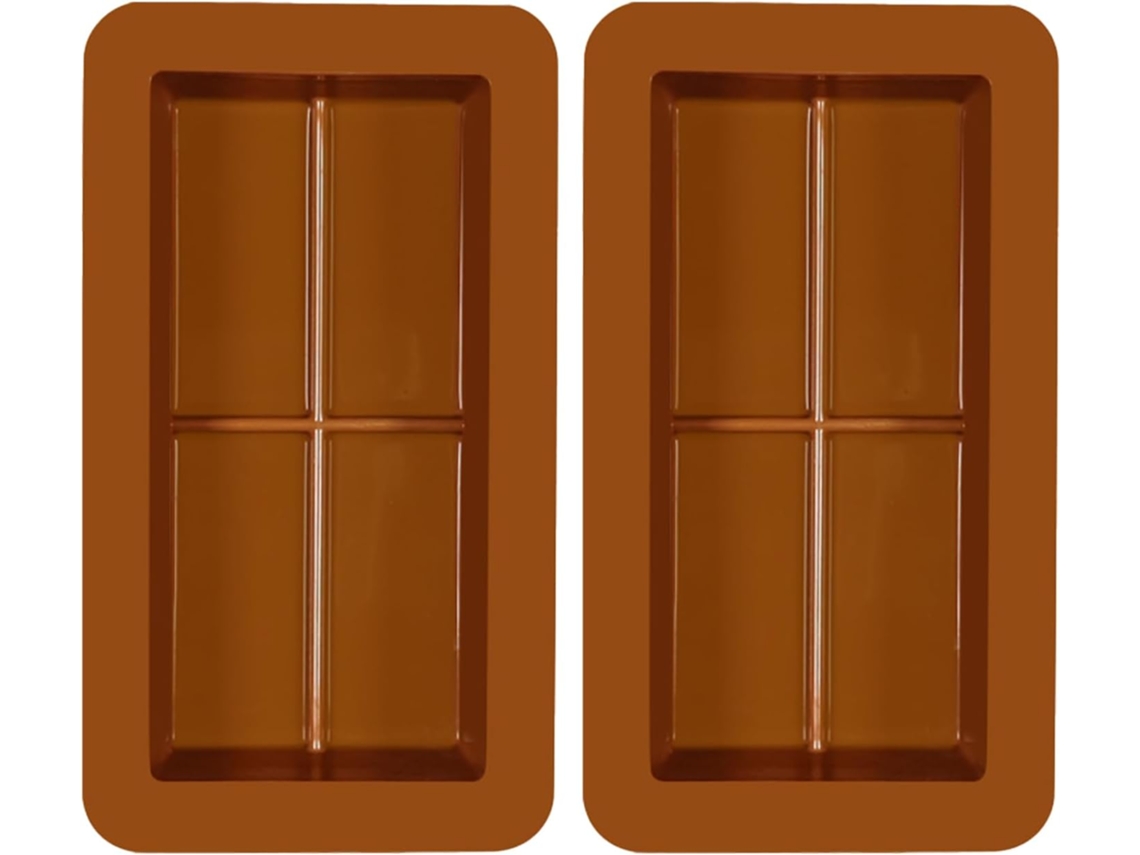 Formas De Silicone Chocolate, 2 Formas Fundas Com Fácil Desenformar.