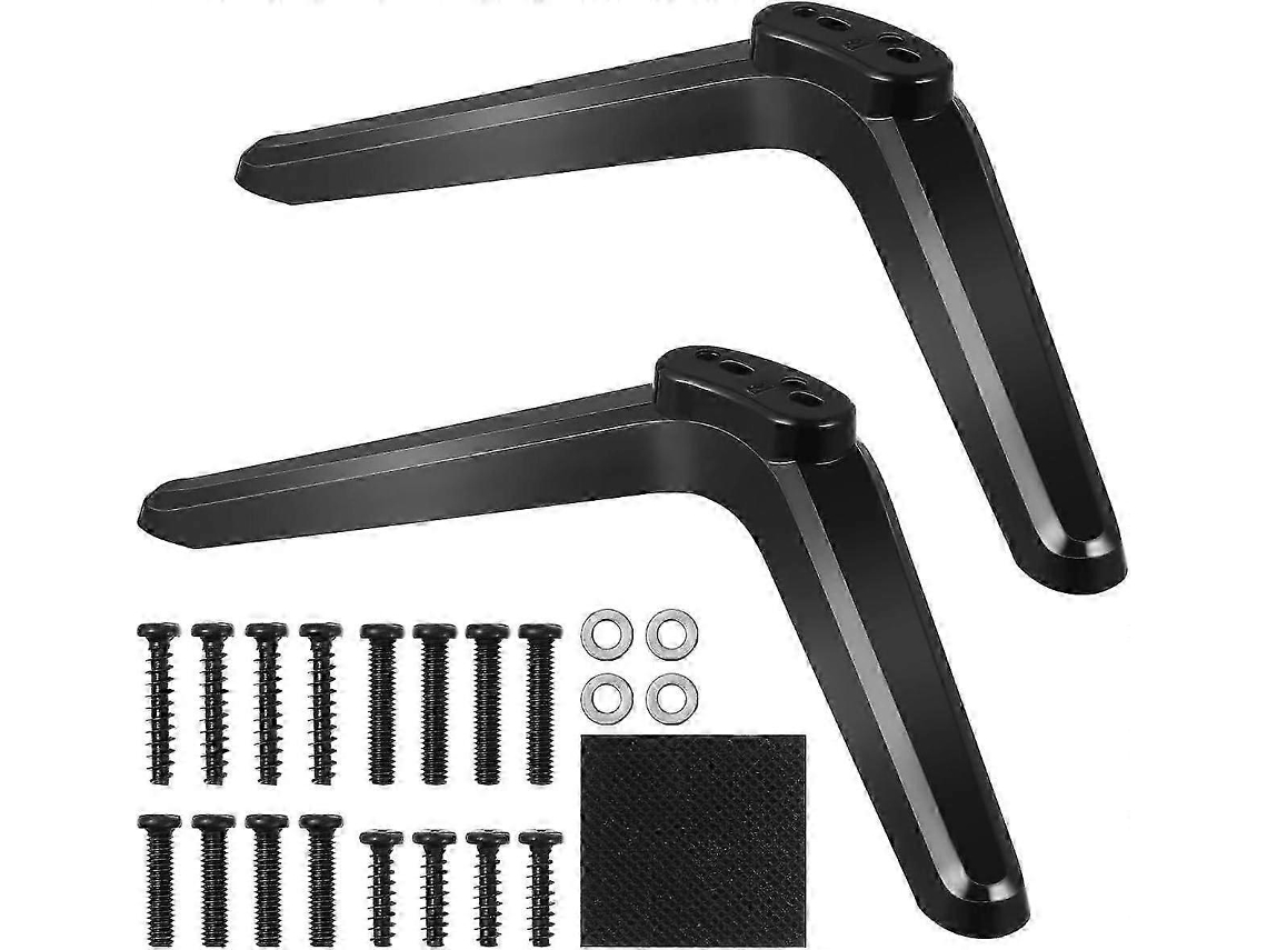 2 Pés De Tv Compatíveis Com Roku Tv 32/40/49/50/55 Polegadas, Suporte De Mesa Com Parafusos, Instalação Fácil