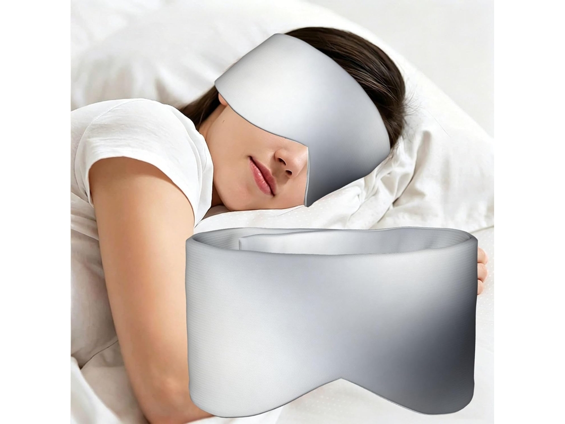 Máscara De Dormir Confortável Com Estampa Prateada