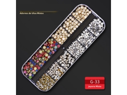 Acessórios para Unhas Decoradas com Strass, Cristais e Aplicações de Strass. MDUG