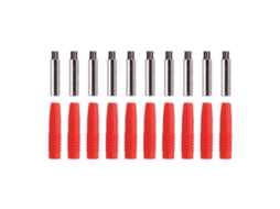 Conector Plugue Banana 2mm Isolado 10pcs S/MARCA