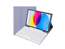 Capa De Couro Com Teclado Bluetooth E Slot Para Caneta Para Ipad Pro 11 2022 M2 Layout Pt