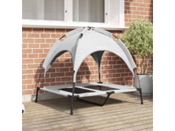 Vidaxl Cama Para Cachorro Manual Cinza Prata 92 X 77 X 82,5 Cm Aço