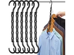 Cabides Economizadores Espaço 6 Pcs Rotativo 360° ZYBLSSBB