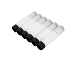6 Pcs Pincéis De Pintura De Secagem Rápida Laváveis, Cores Vibrantes E Puras, Fáceis De Usar Para Colorir E Desenhar, Preto