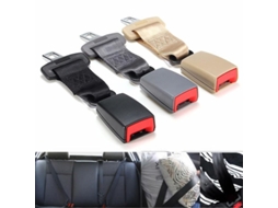 Extensor De Cinto De Segurança Universal Para Carro Ajustável Com 23cm Creme/preto/cinza Negro