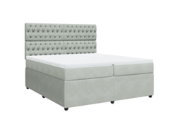 Box Spring Bed, Box Spring Beds Vidaxl Cinzeto Veludo (200 X 200 Cm)