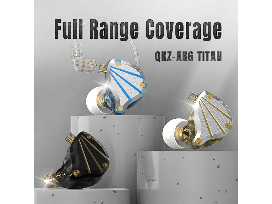 Auriculares intrauditivos con cable QKZ HiFi Basic, control de línea, Bluetooth y diseño ergonómico | S/MARCA