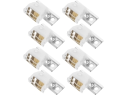Conjunto De 8 Peças Mecanismo Travamento Para Persiana Romana, Com Polia Fixa Em Metal Branco, Durável E De Fácil