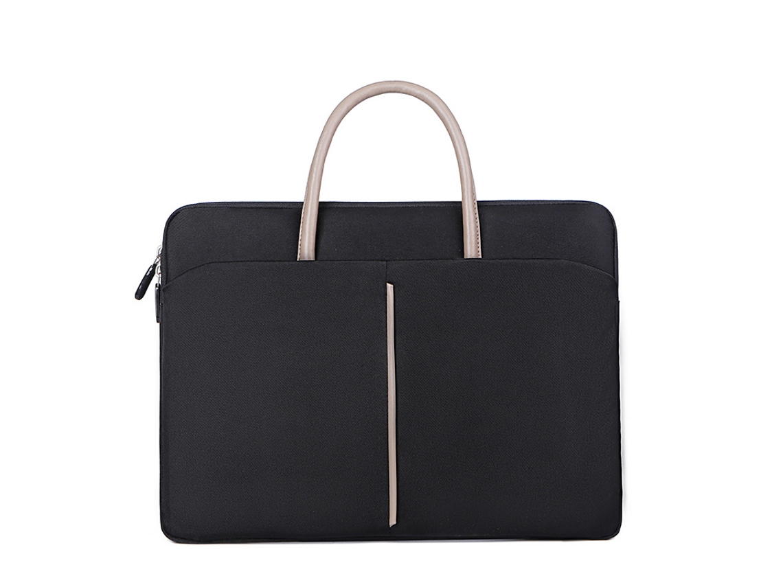 Bolsa Para Portátil De 13 Polegadas Com Bolsos E Alça Para Mulher, Impermeável E Protetora Para Computador Preto Hexinyigjly