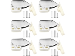 Conjunto De 6 Mini Fechos De Toque Para Portas, Armários E Janelas Com Parafusos