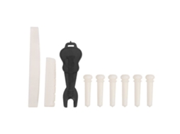 Guitar Bone Nut Folk Guitar Bridge Pin Kit Bone Saddle Nut+Acessórios para Instrumentos Musicais