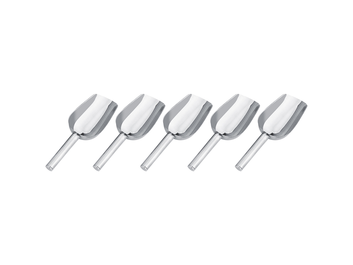 Laxiscreed Conjunto De Pás De Autoatendimento Em Aço Inox 8 Polegadas, 5 Peças
