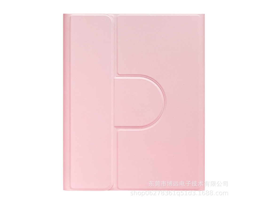 Capa Com Teclado Bluetooth Compatível Com Ipad De 10,2"/10,5", Giratória 360°, Magnética, Cor Rosa