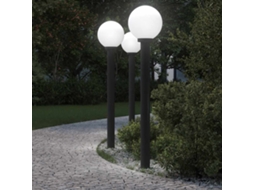 Vidaxl Luminárias De Poste, 3 Unidades, 120 Cm, Pretas, Ip44