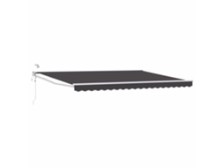 Conjunto 1 Toldo Elétrico Vidaxl Antracite Poliéster (4 X 2 M)
