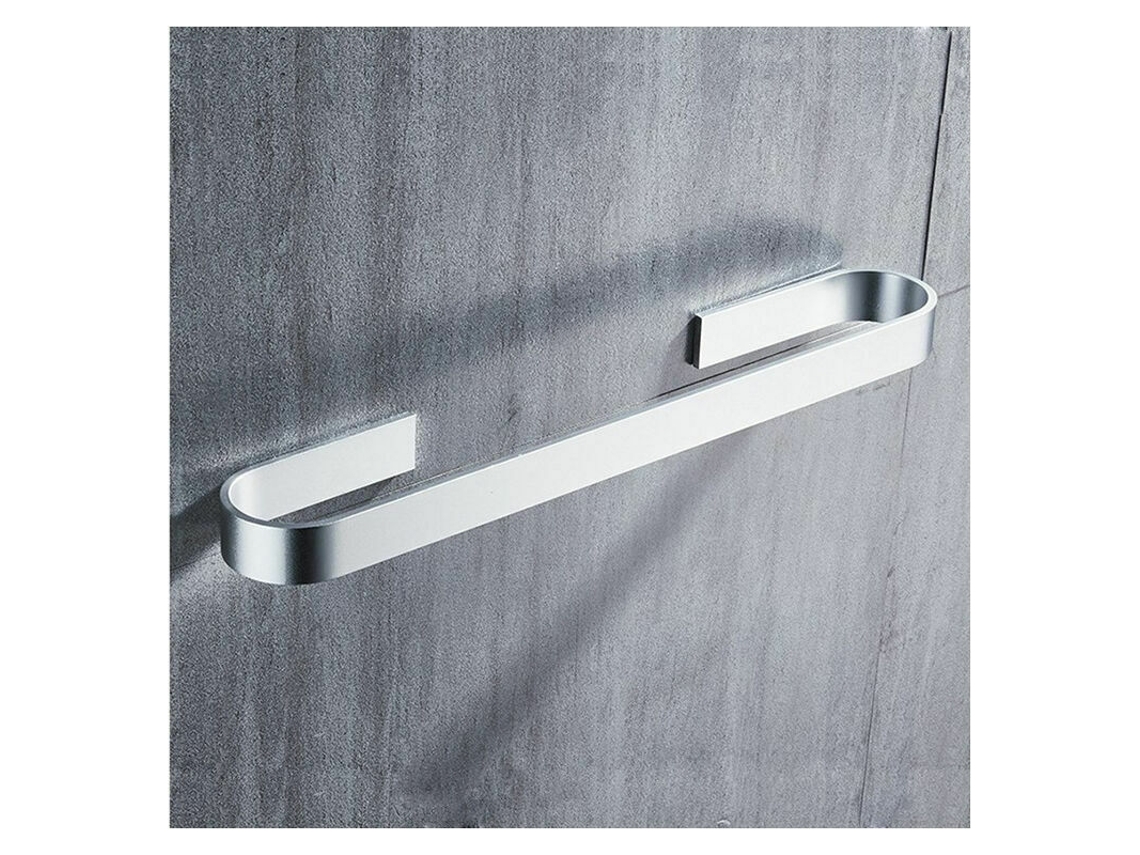 Suporte Adesivo de Toalhas em Aço Inoxidável 30Cm Auto-Adesivo Prata NEVEANCE