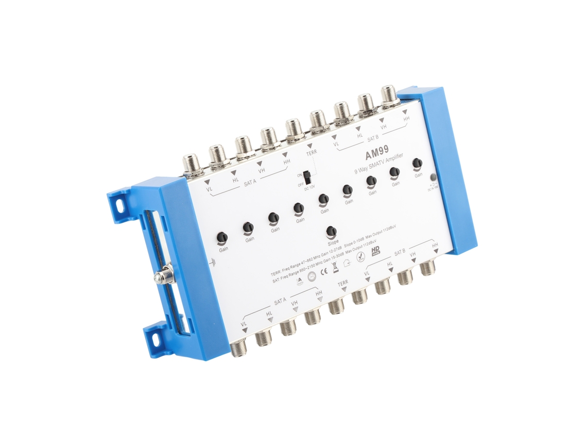Amplificador Smatv 9 Vias LAXISCREED Plug And Play