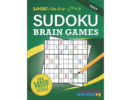 Livro Easy Sudoku Brain Games Logic Use It Or Lose It de Chris T Saldrick (Inglês)