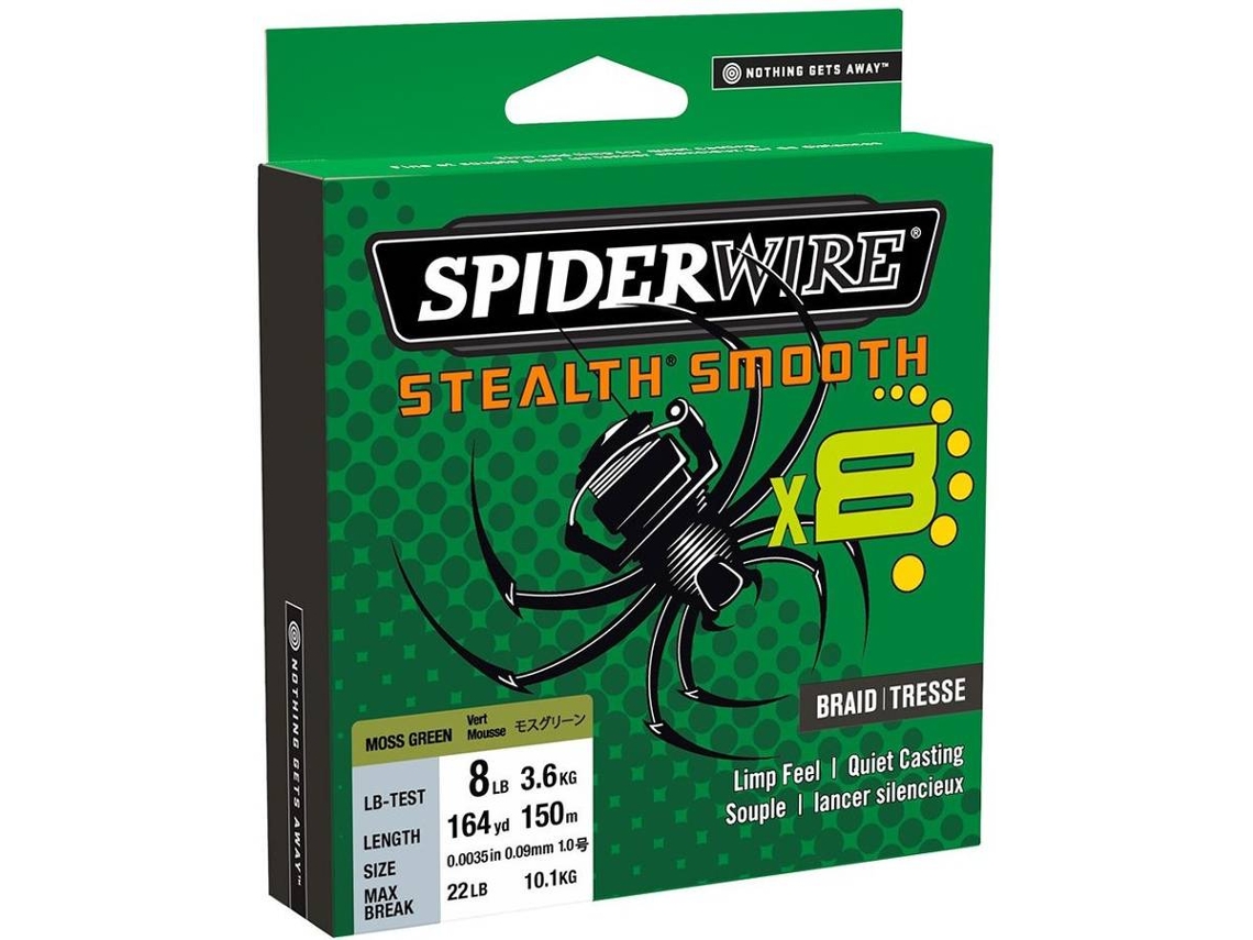Linha de Pesca trançadas SPIDERWIRE Stealth Smooth 8 Braid (0.230 mm - 0,10 mm)