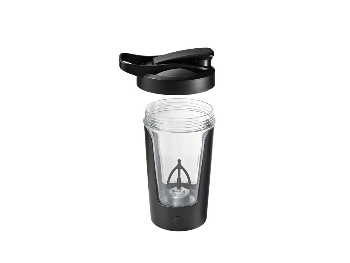 Misturador Elétrico Zruxe Para Garrafa De Bebidas Desportivas Pp Alimentar Recarregável - Preto