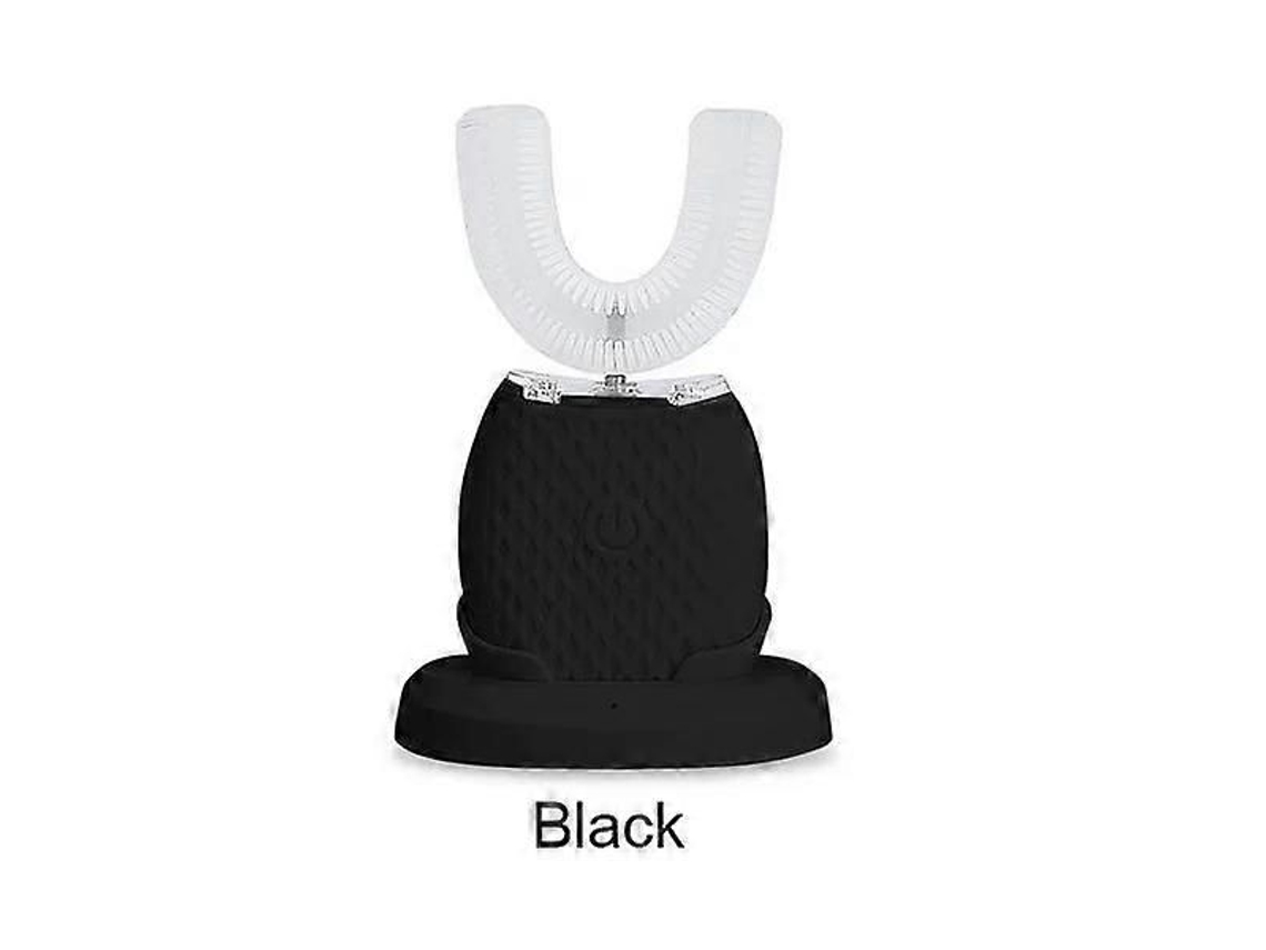 Escova de Dentes Elétrica Sônica Silicone em Formato U para Limpeza Bucal 360 ​​graus, com Luz Azul Fria e Funçã o Clareamento Dental. GOKOCO