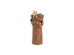 Vaso Home Esprit Castanho Cerâmica Tropical 16 X 16 X 38 Cm