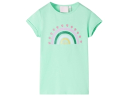 T-shirt Infantil Verde Brilhante 104