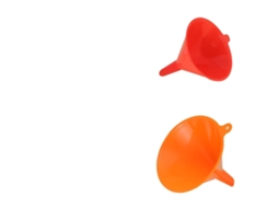 Conjunto De 2 Cones Plástico Vermelho Para Gasolina E Querosene, Bico Inclinado Para Cozinha E Oficina, Conjunto De 8 Peças
