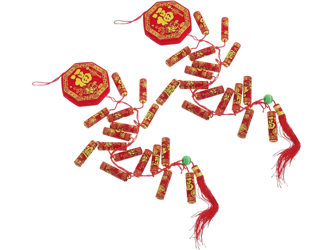 Enfeites Para Pendurar Do Ano Novo Lunar De 2026, Decoração Tradicional Chinesa, Sem Necessidade De Eletricidade, 2 Peças Gokoco