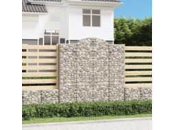 Vidaxl Cestos Gabião Arqueados 8pcs 200x50x200/220cm Ferro Galvanizado