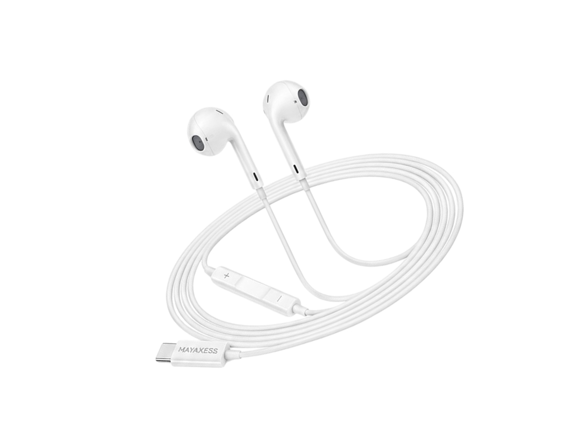 Fones de Ouvido MAYAXESS com fio USB-C para Galaxy S20 FE
