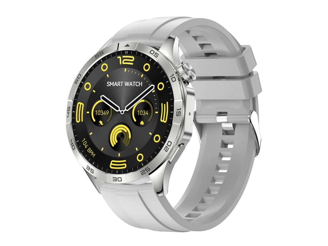 (prateado) Smartwatch Com Tela Amoled Redonda De 1,43 Polegadas E Suporte Para Chamadas Bluetooth.